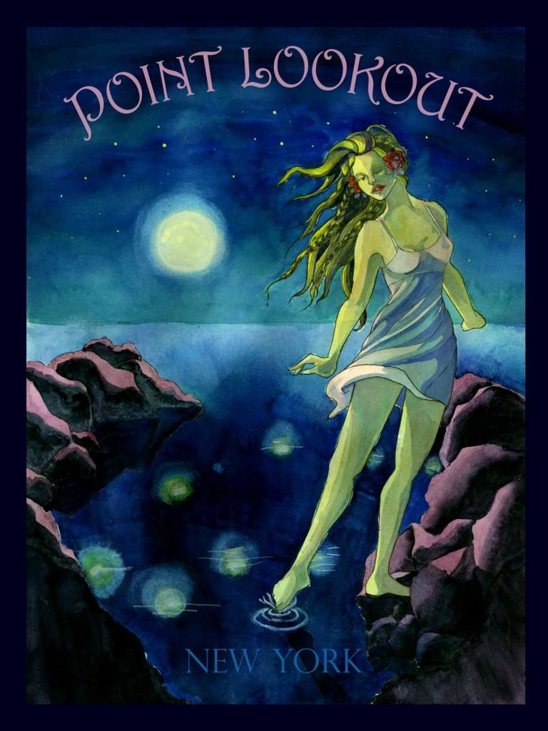 Ink, watercolor and digital media