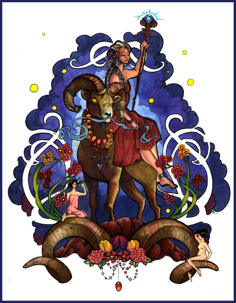 Ink, Marker, Watercolor, Colored Pencil